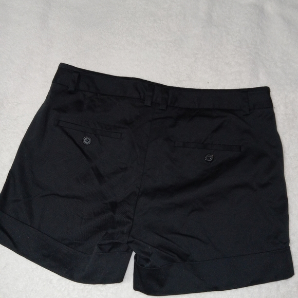 ZARA Basic Like New Black Cuffed Hem Chino Shorts size M - Picture 10 of 10